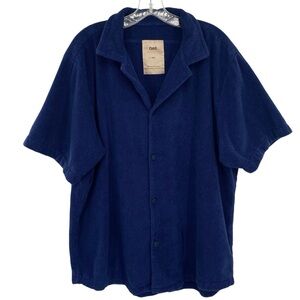 OAS Mens Navy Cuba Terry Shirt Size XXL